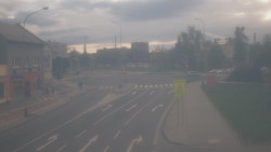 Křižovatka ulic Komenského a Velké Novosady