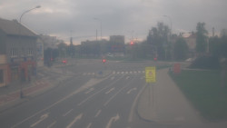 Křižovatka ulic Komenského a Velké Novosady