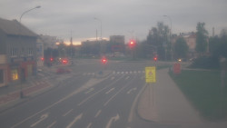 Křižovatka ulic Komenského a Velké Novosady