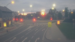 Křižovatka ulic Komenského a Velké Novosady