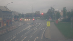 Křižovatka ulic Komenského a Velké Novosady