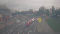 Křižovatka ulic Komenského a Velké Novosady