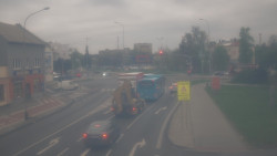 Křižovatka ulic Komenského a Velké Novosady