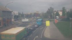 Křižovatka ulic Komenského a Velké Novosady