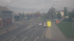 Křižovatka ulic Komenského a Velké Novosady