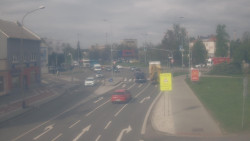 Křižovatka ulic Komenského a Velké Novosady