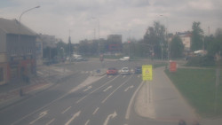 Křižovatka ulic Komenského a Velké Novosady