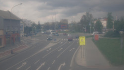 Křižovatka ulic Komenského a Velké Novosady