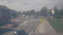 Křižovatka ulic Komenského a Velké Novosady