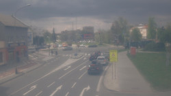 Křižovatka ulic Komenského a Velké Novosady