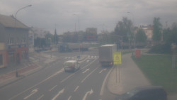 Křižovatka ulic Komenského a Velké Novosady