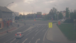 Křižovatka ulic Komenského a Velké Novosady