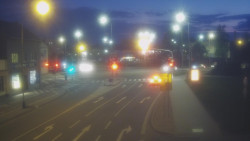 Křižovatka ulic Komenského a Velké Novosady