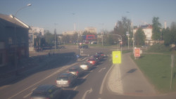 Křižovatka ulic Komenského a Velké Novosady