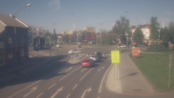 Křižovatka ulic Komenského a Velké Novosady