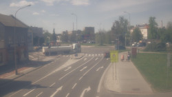 Křižovatka ulic Komenského a Velké Novosady