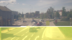 Křižovatka ulic Komenského a Velké Novosady