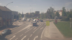 Křižovatka ulic Komenského a Velké Novosady