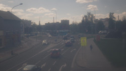 Křižovatka ulic Komenského a Velké Novosady