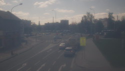 Křižovatka ulic Komenského a Velké Novosady