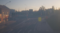 Křižovatka ulic Komenského a Velké Novosady