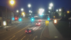 Křižovatka ulic Komenského a Velké Novosady