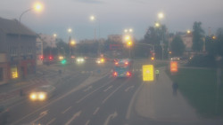 Křižovatka ulic Komenského a Velké Novosady