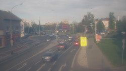 Křižovatka ulic Komenského a Velké Novosady