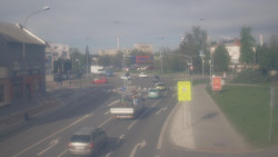 Křižovatka ulic Komenského a Velké Novosady