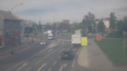 Křižovatka ulic Komenského a Velké Novosady