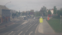 Křižovatka ulic Komenského a Velké Novosady