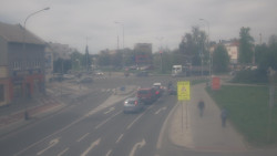 Křižovatka ulic Komenského a Velké Novosady