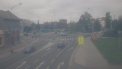 Křižovatka ulic Komenského a Velké Novosady