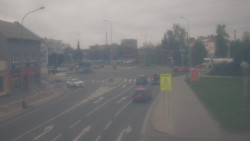 Křižovatka ulic Komenského a Velké Novosady