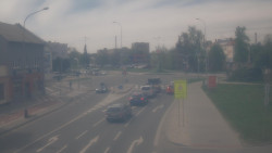 Křižovatka ulic Komenského a Velké Novosady