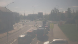 Křižovatka ulic Komenského a Velké Novosady