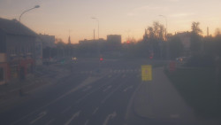 Křižovatka ulic Komenského a Velké Novosady