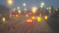 Křižovatka ulic Komenského a Velké Novosady