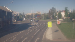 Křižovatka ulic Komenského a Velké Novosady