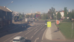 Křižovatka ulic Komenského a Velké Novosady