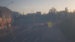 Křižovatka ulic Komenského a Velké Novosady