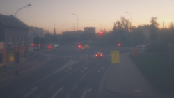 Křižovatka ulic Komenského a Velké Novosady