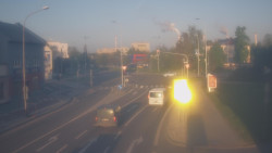 Křižovatka ulic Komenského a Velké Novosady