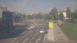 Křižovatka ulic Komenského a Velké Novosady