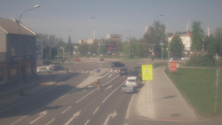 Křižovatka ulic Komenského a Velké Novosady