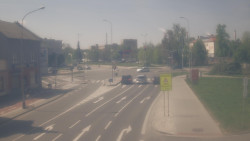 Křižovatka ulic Komenského a Velké Novosady