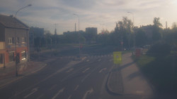 Křižovatka ulic Komenského a Velké Novosady