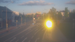 Křižovatka ulic Komenského a Velké Novosady