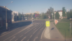 Křižovatka ulic Komenského a Velké Novosady