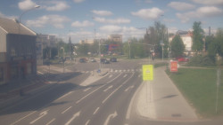 Křižovatka ulic Komenského a Velké Novosady